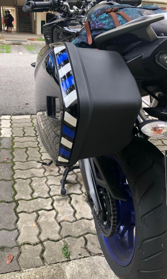 Yamaha Tracer GT Panniers 3M Reflective Stickers, Motorcycles
