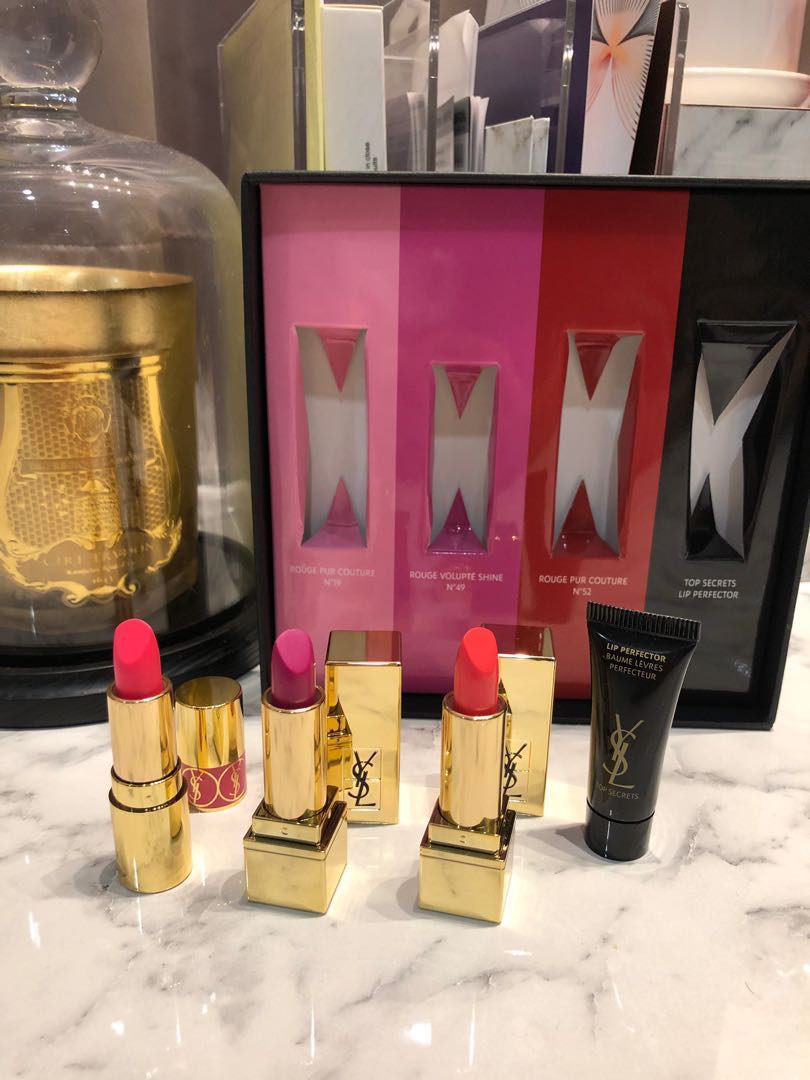 YSL limited edition miniature lipstick N19 N49 N52 lip perfector