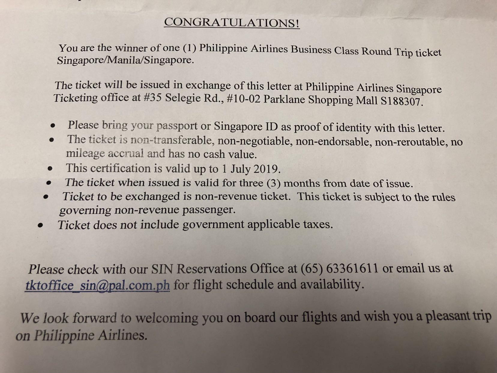 1x Round Trip Business Class Ticket To Manila On Philippine Airlines Entertainment Gift Cards Vouchers On Carousell - philippine airlines roblox