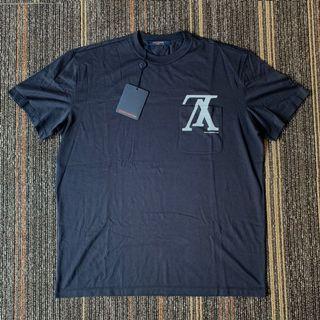 LV Louis Vuitton 絕版男裝深藍色 短袖TEE S size