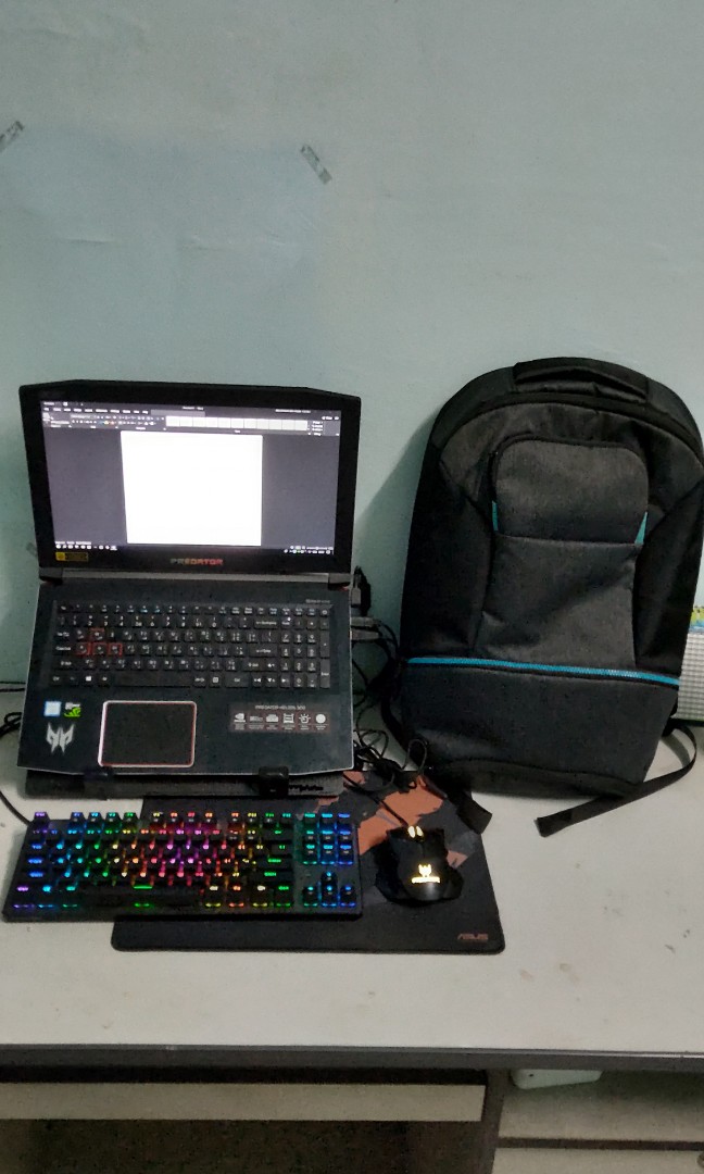 Acer Predator Helios 300 Free Acer Predator Backpack and Mouse Computers Tech Laptops Notebooks on Carousell