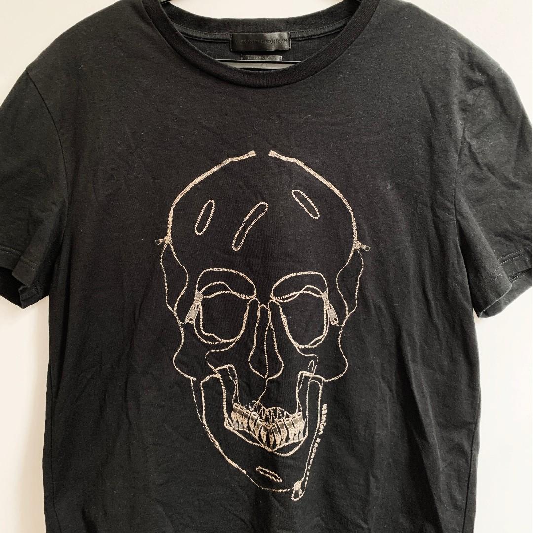 Alexander mcqueen skull best sale shirt