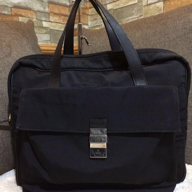 Authentic Gucci Vintage laptop bag With Dustbag , Luxury, Bags