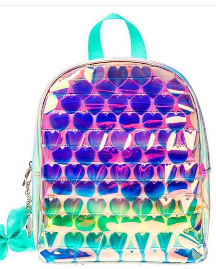 Authentic Jojo Siwa by Claires Holographic backpack Babies Kids Babies Kids Fashion on Carousell