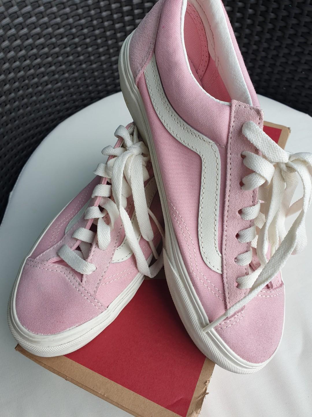 blush pink vans