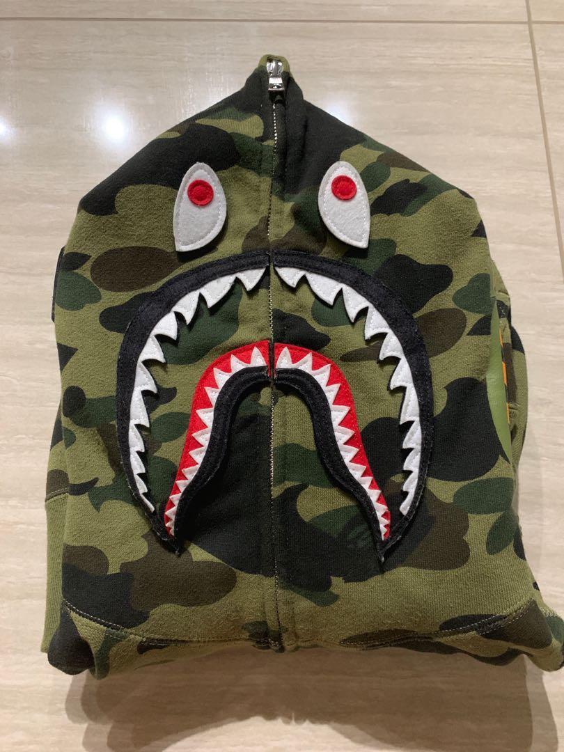 Bape Detachable Shark Hoodie Men s Fashion Tops Sets Hoodies
