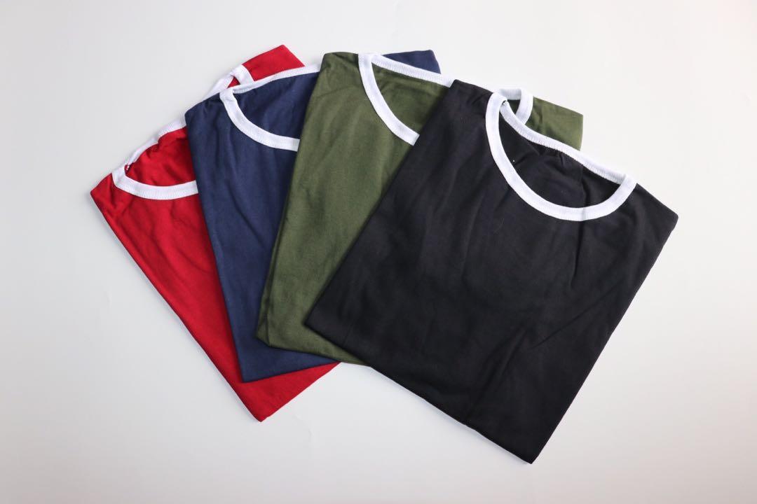 BASIC RINGER TEE, Fesyen Wanita 