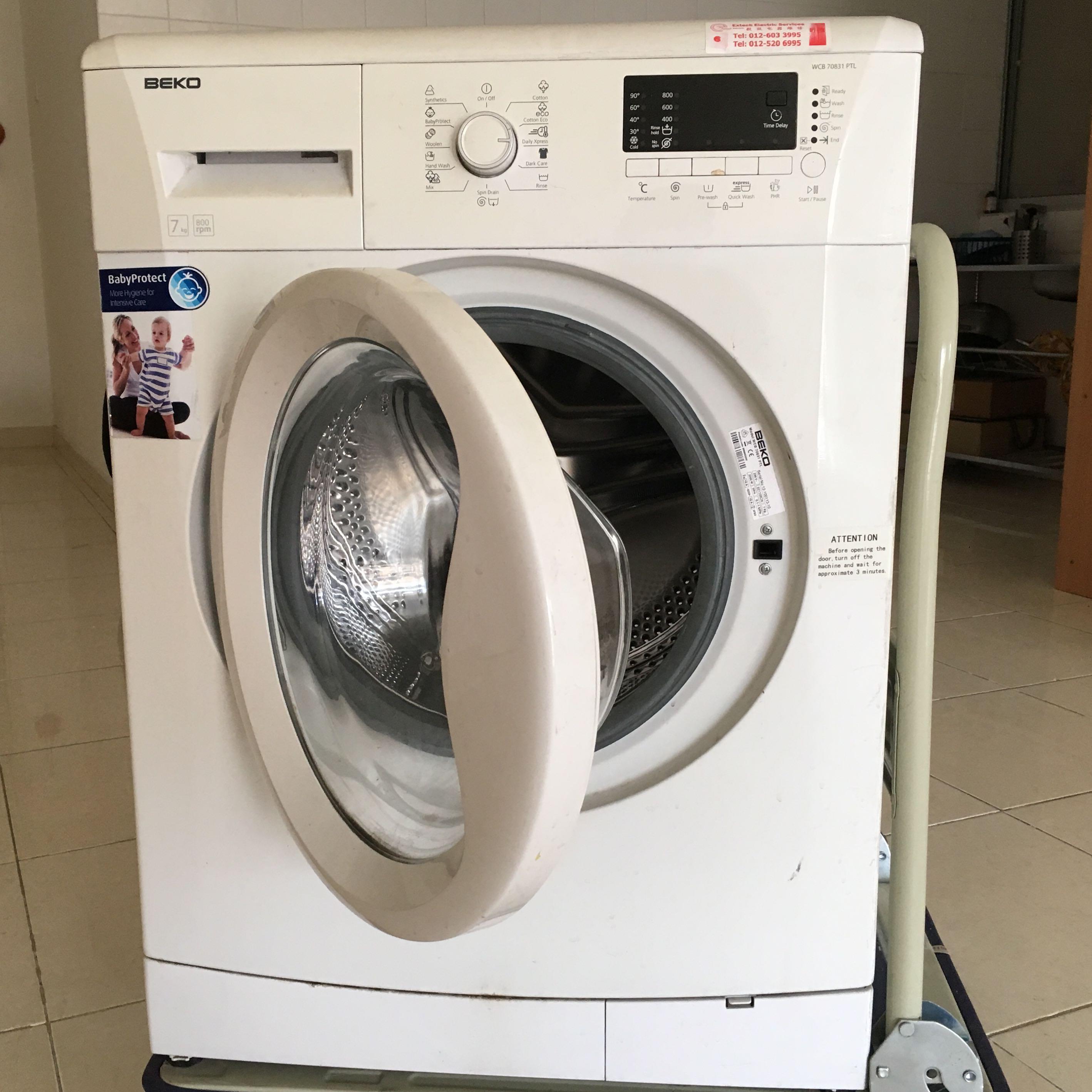 BEKO Front Loader Washing Machine (Used), Furniture & Home Living