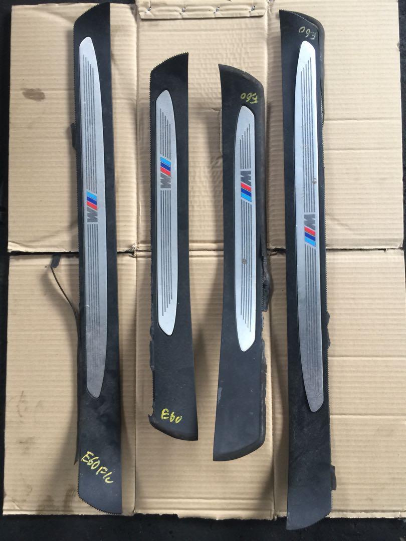 BMW E60 M SPORTS DOOR SILL SCUFF PLATE SET, Auto Accessories on Carousell