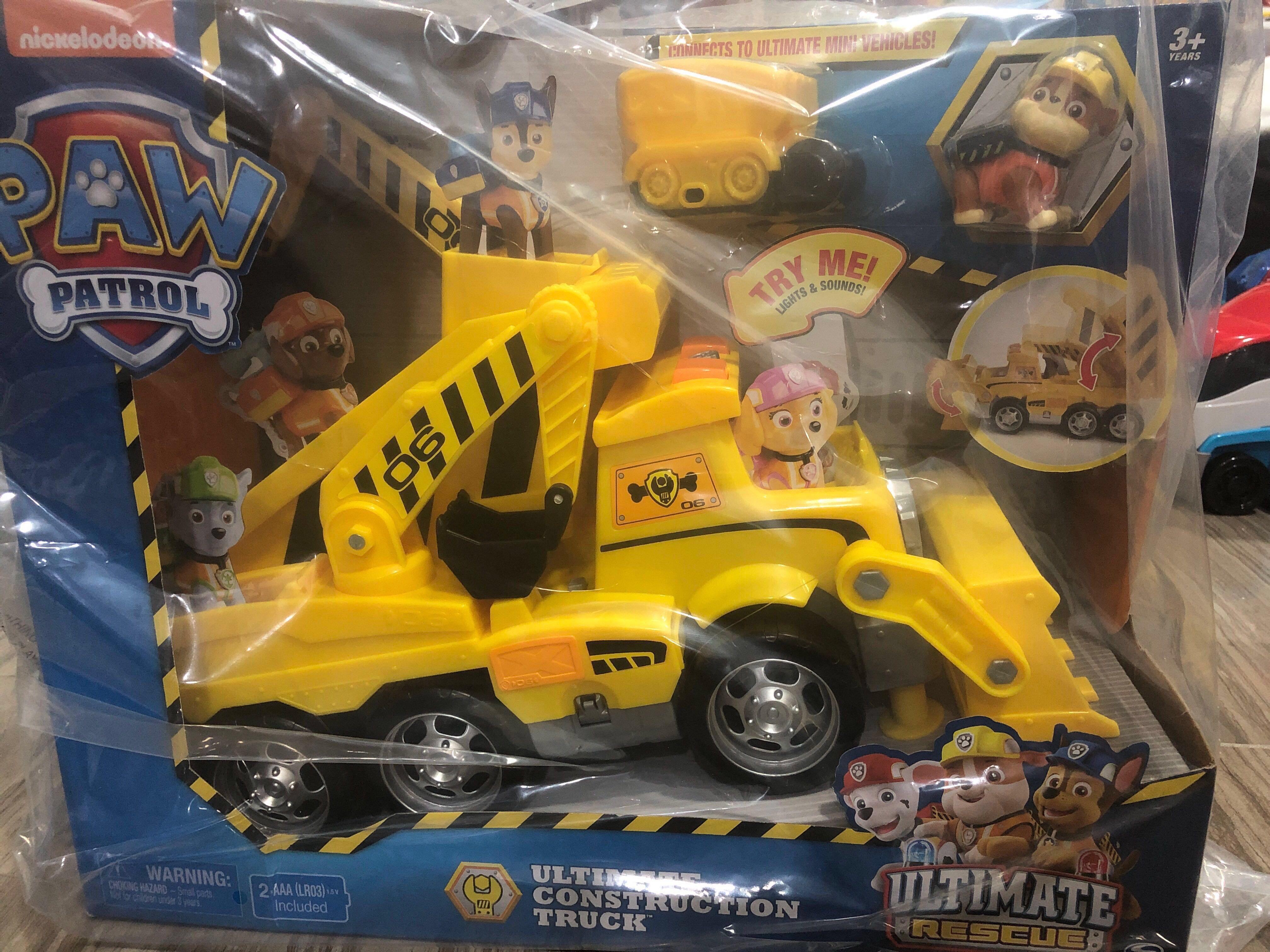 paw patrol ultimate construction truck