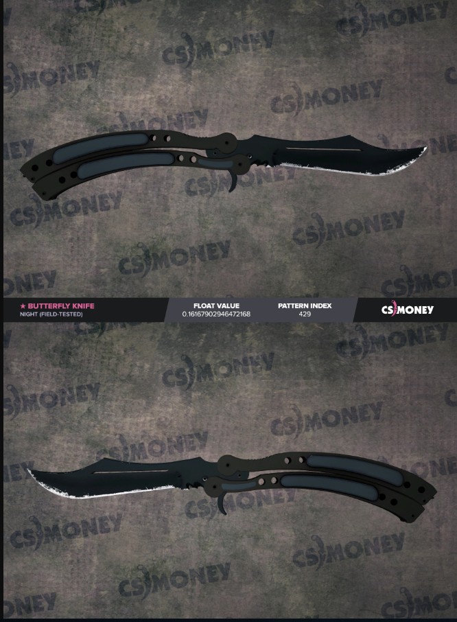 Butterfly knife night (FT) LOW FLOAT 0.16, Video Gaming, Gaming