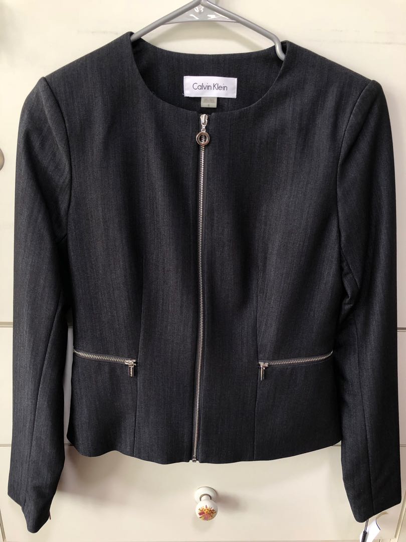 Calvin klein peplum jacket deals