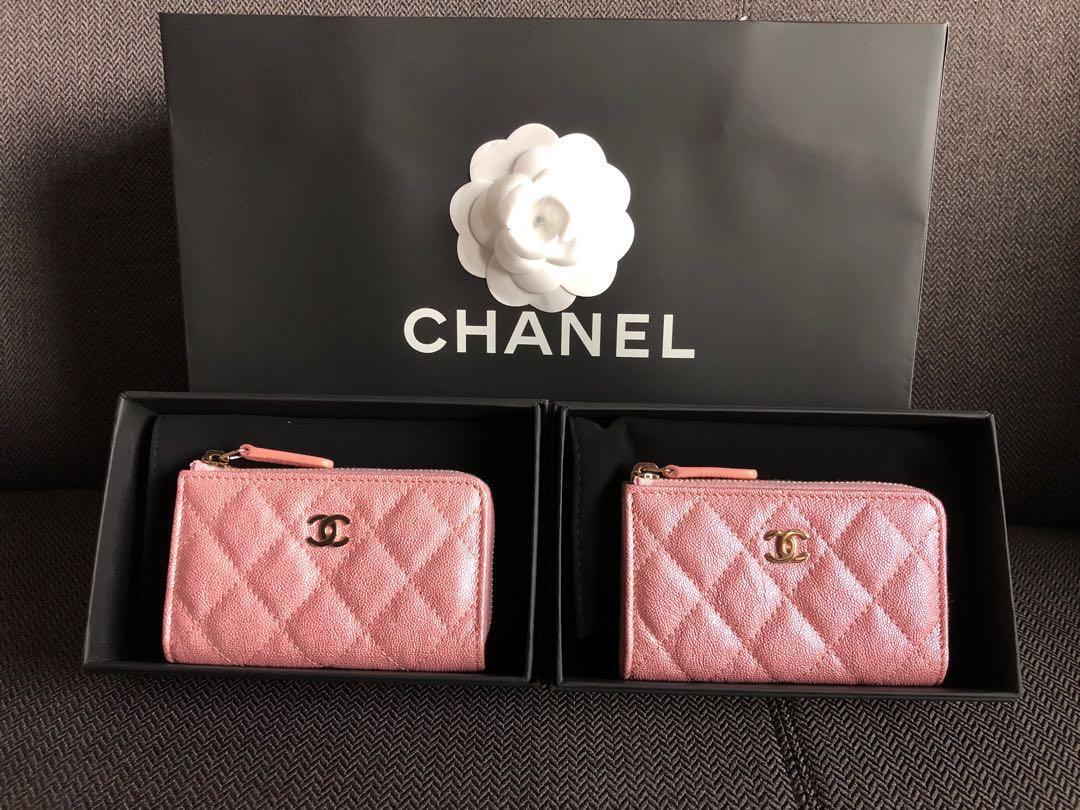 CHANEL, Accessories, Chanel Iridescent Pink Key Holder 2k