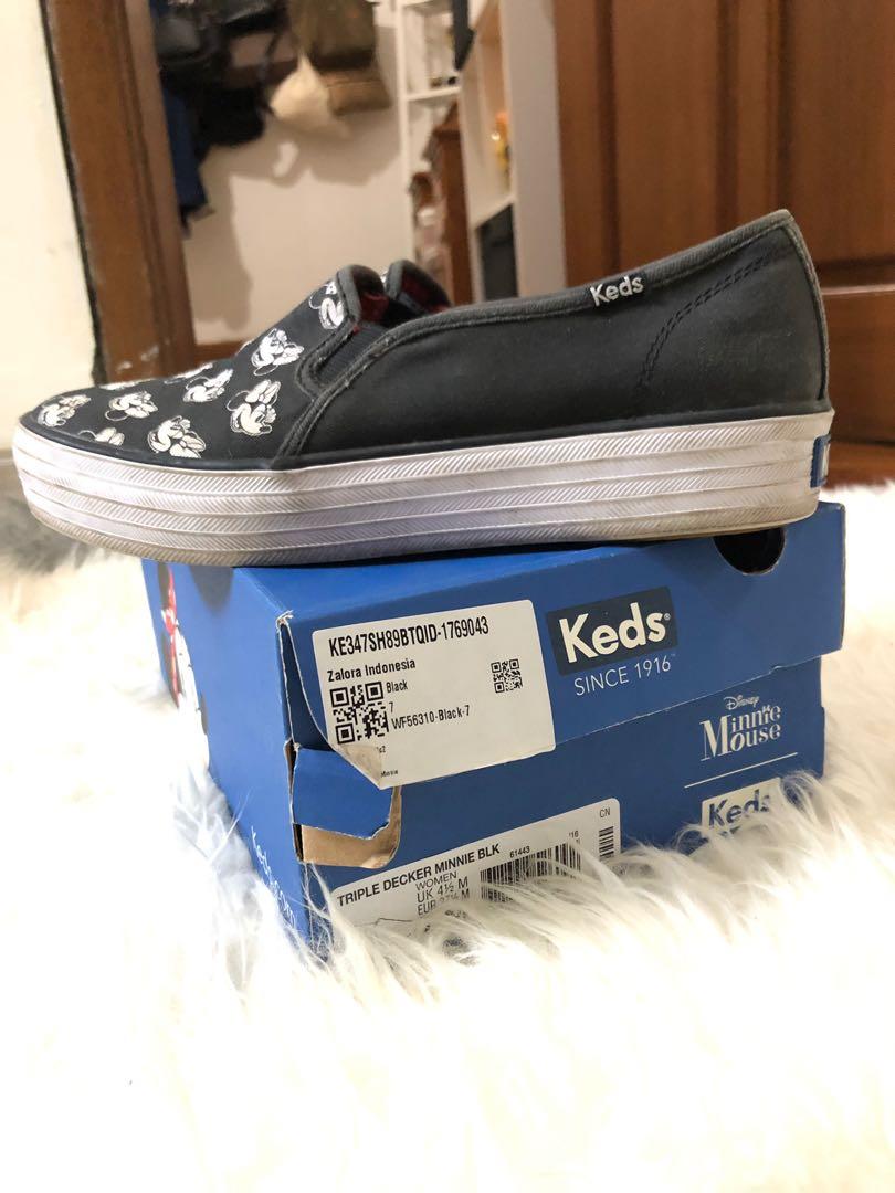 CLEARANCE SALE KEDS mickey mouse sneakers Fesyen Wanita Sepatu