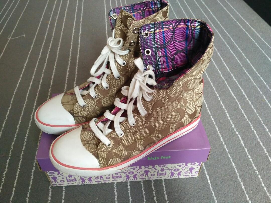 Coach bonney high outlet top sneakers