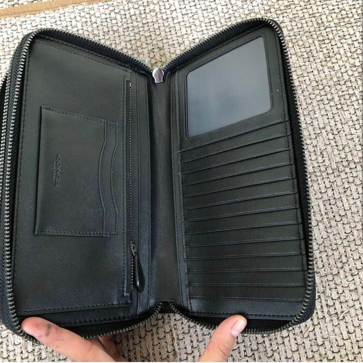 Coach Double Zip Travel Organizer, Fesyen Wanita, Tas & Dompet di Carousell