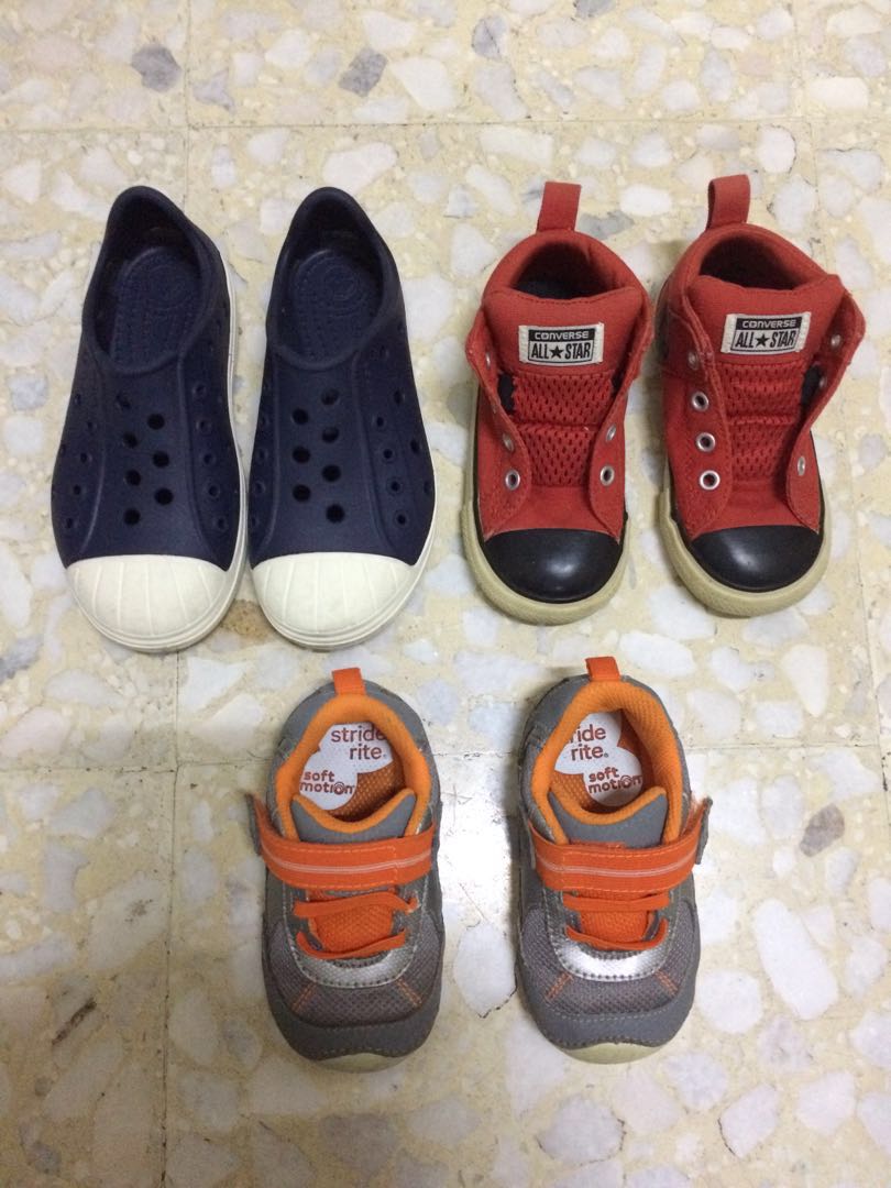 Converse,Stride rite \u0026 Crocs Boy Shoes 