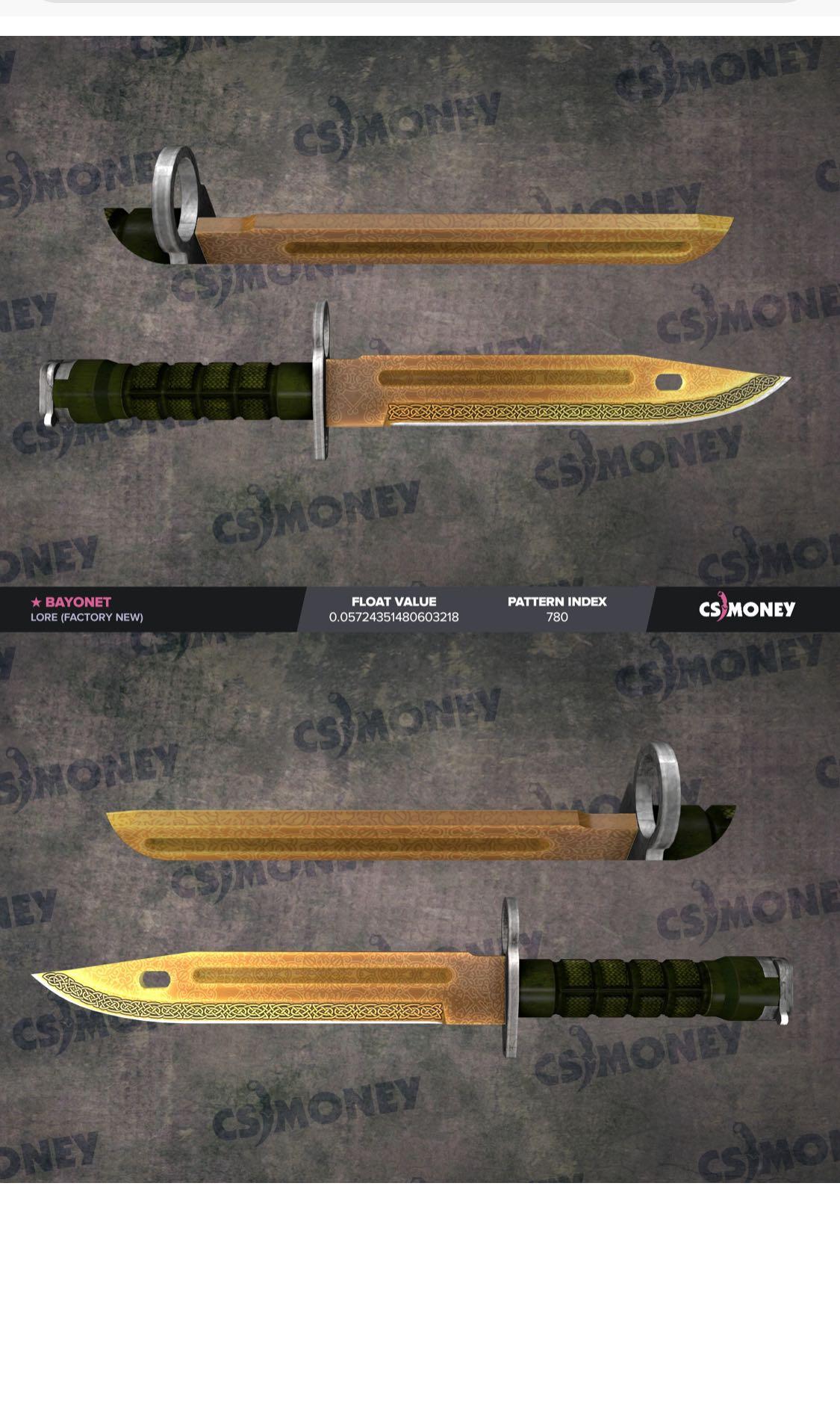 Csgo Bayonet Lore Fn Toys Games Video Gaming In Game Products