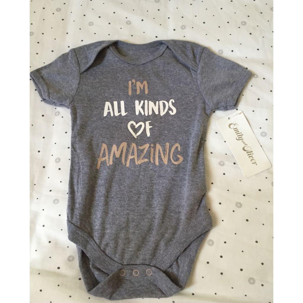 Emily And Oliver Baby Onesie Babies Kids Babies Apparel On