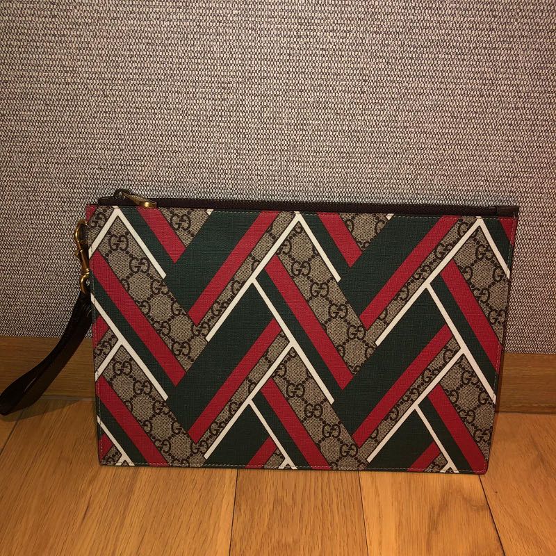gucci canvas clutch