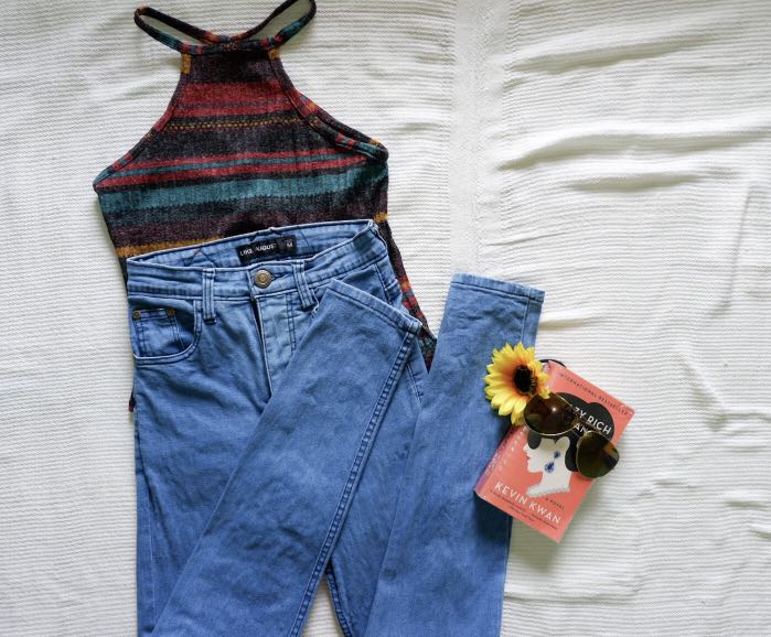 High waisted Maong Pants, Women's Fashion, Bottoms, Jeans on Carousell