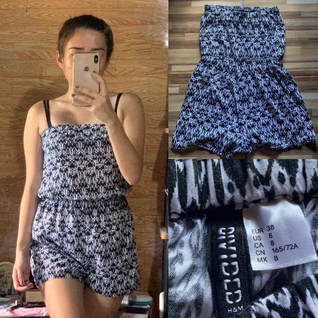 tube romper shorts