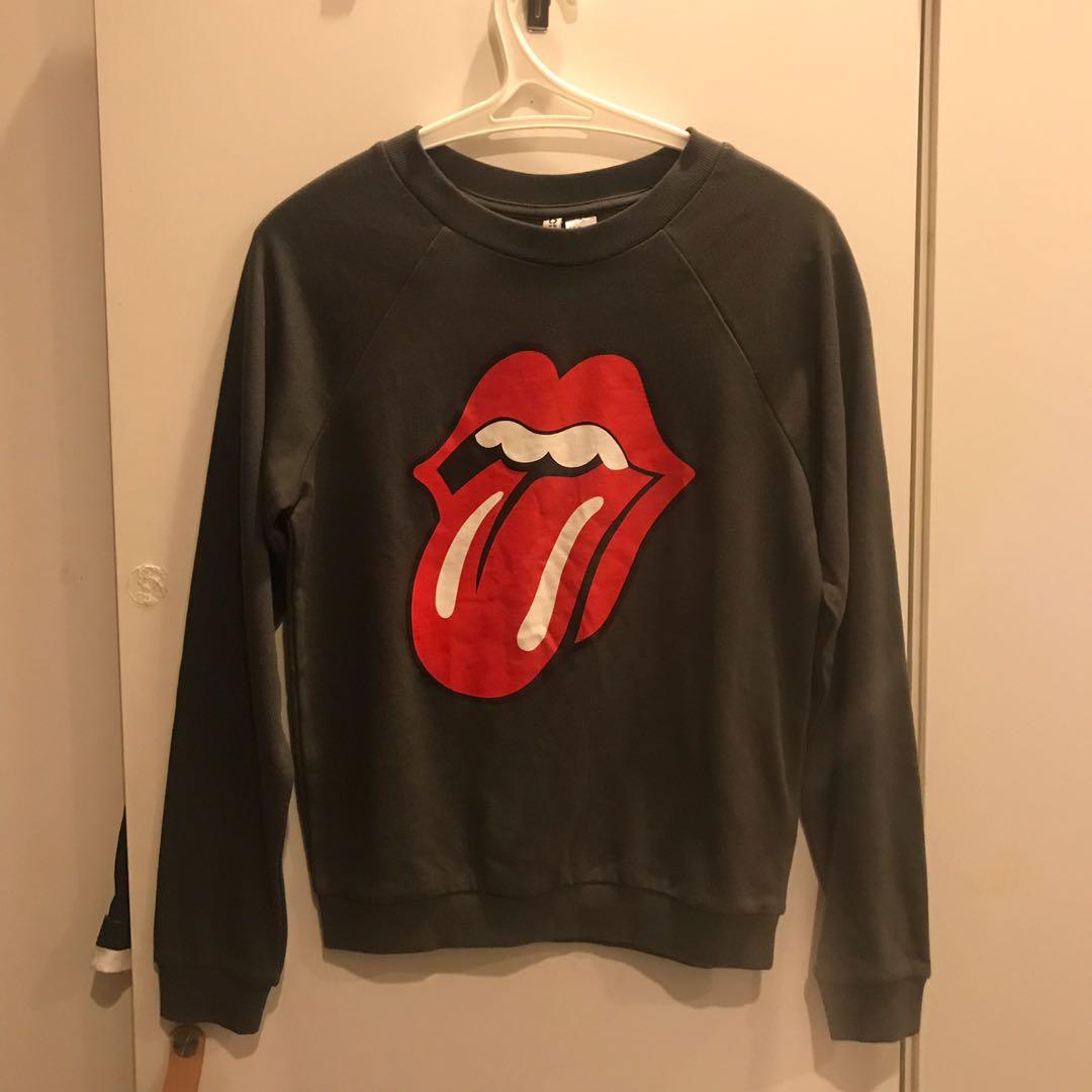 h&m rolling stones sweatshirt