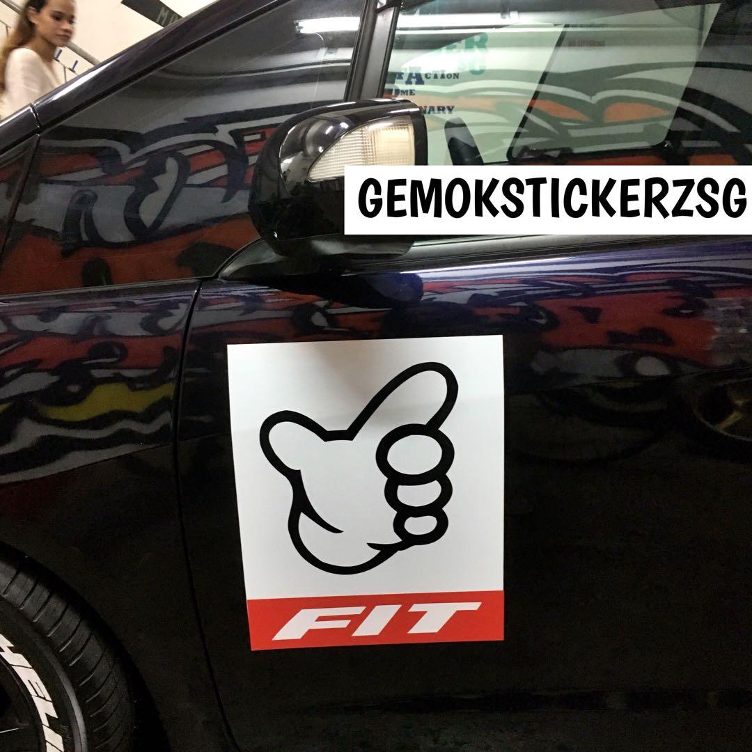 Honda Fit Jdm Custom Decal Car Accessories Accessories On Carousell