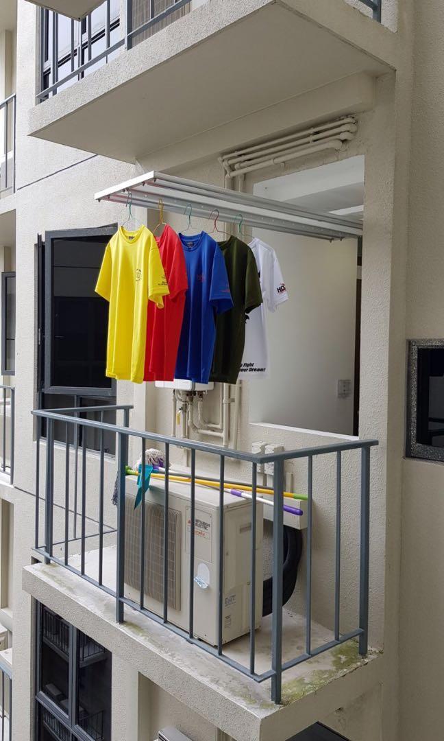 Indoor and outdoor sliding cloths laundry system Made in Singapore