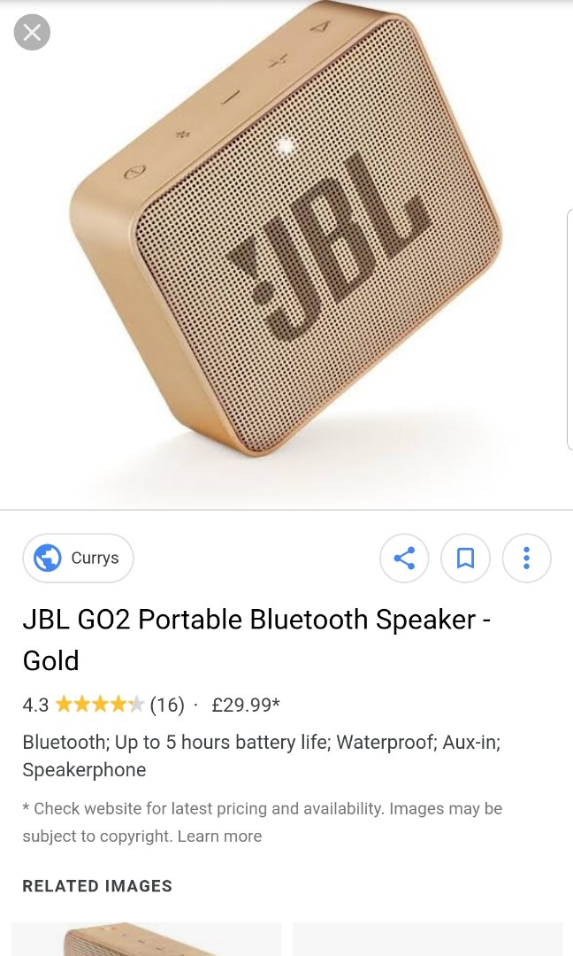 currys jbl go