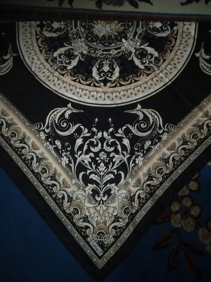 Jilbab Turkiye Satin Silk Motif Olshop Fashion Olshop Muslim On Carousell