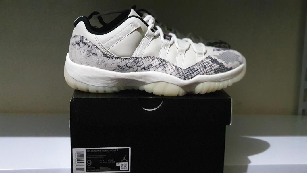 Jordan 11 Retro Low Snakeskin Light Bone Men s Fashion Footwear