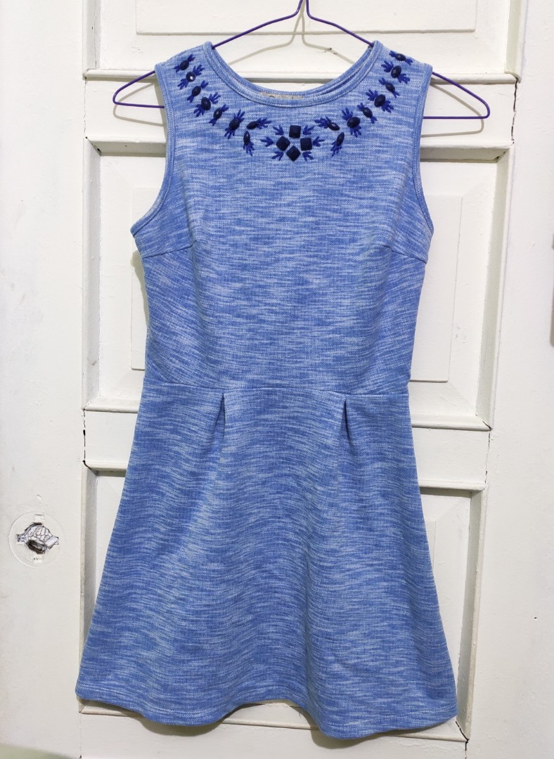 Just G light blue mini dress (Category: Dresses) located in Manila. Submitted by herekitty123 (Listing ID 229751956, Image 1). Description: Used 3 times Excellent condition Good for petite girls 3 inches above the knee PM me for more details.