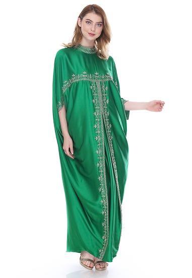 Dubai Kaftan Abaya Hijab Muslim Dress Turkish Dresses Islamic Clothing  Abayas For Women Caftan Robe Islam Elbise Black A size M Color Black