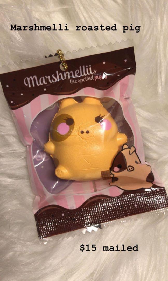 Roasted marshmelli online pig squishy
