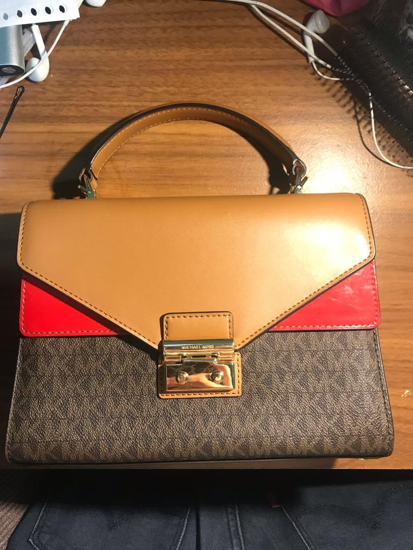 Michael kors sloan medium double flap signature
