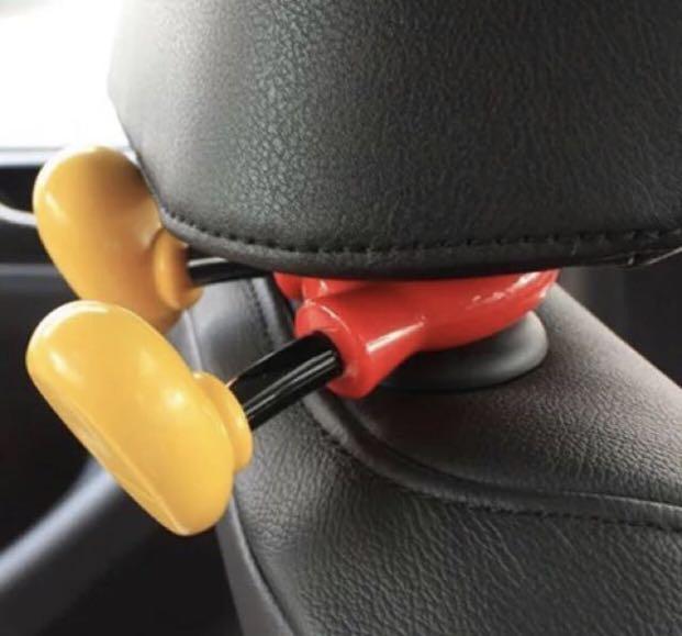 Mickey (Disney) car hooks, Car Accessories, Accessories on Carousell