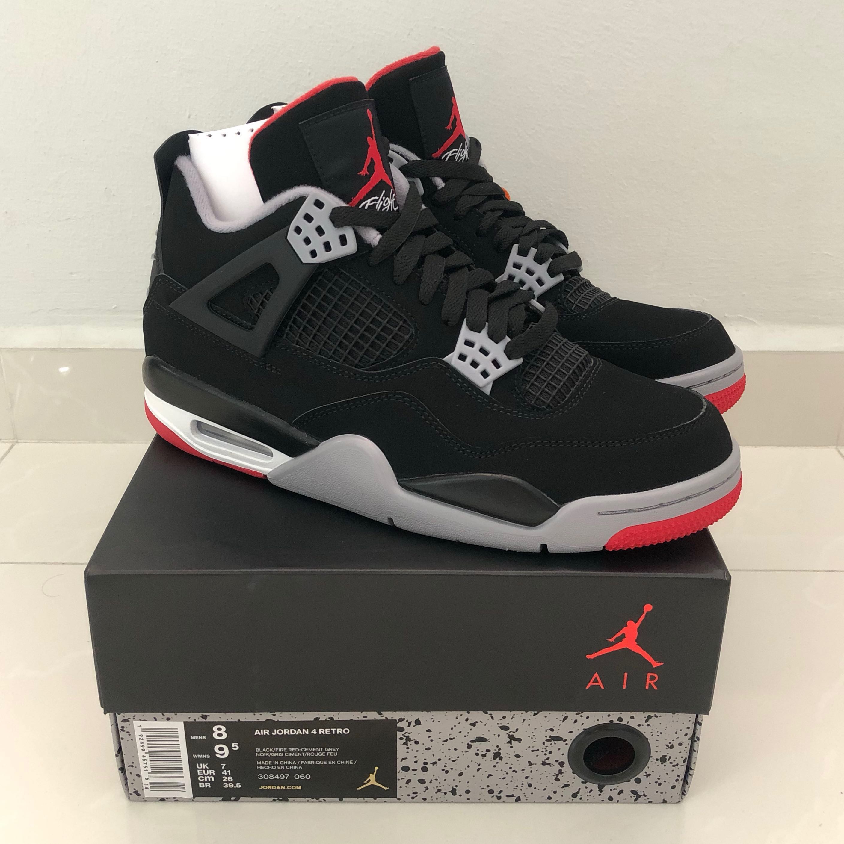 jordan 4 bred 2019 box