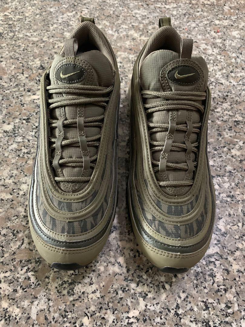 Nike Air Max 97 Tiger Camo Olive Green authentic, Fashion, Footwear, Sneakers on Carousell