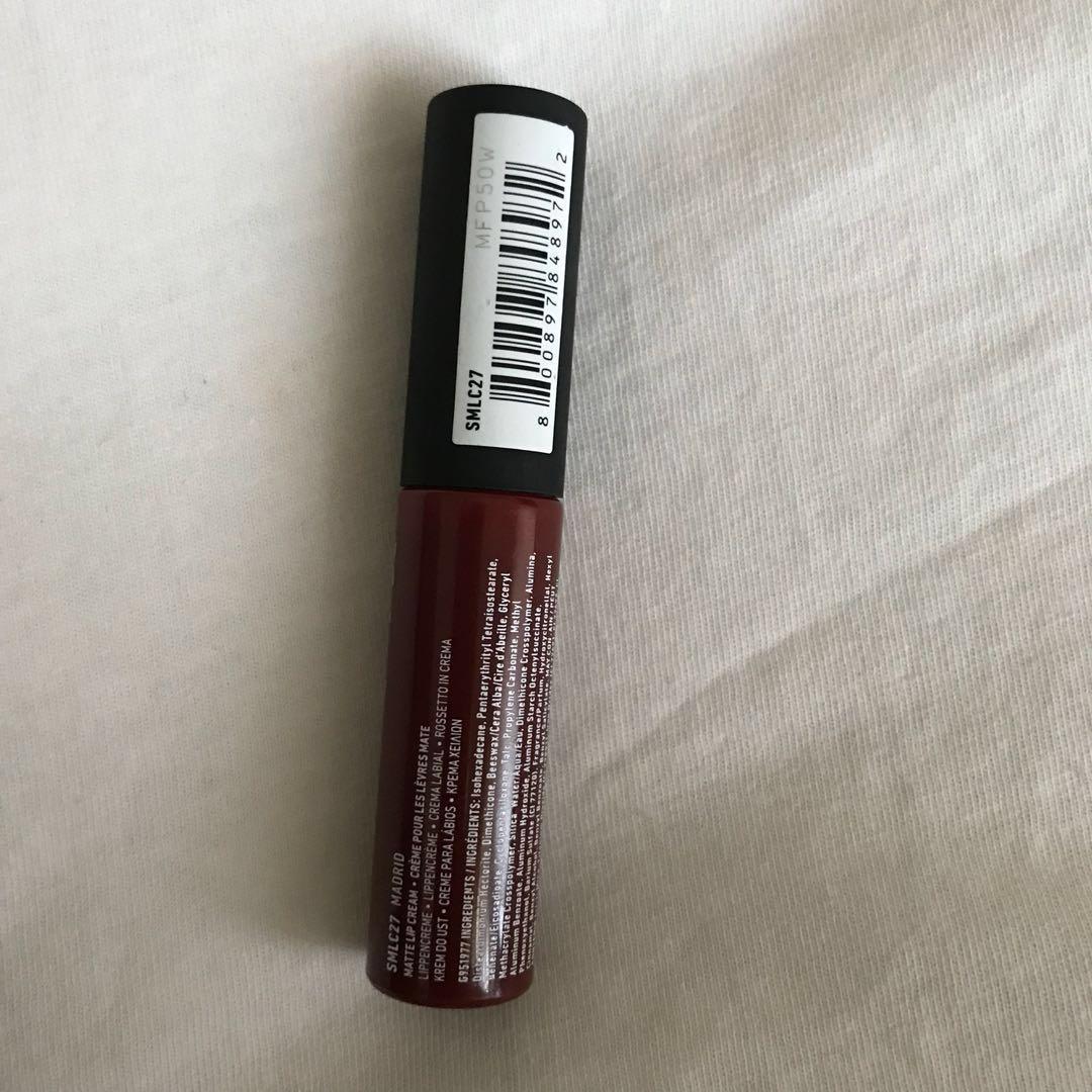 NYX Soft Matte Lip Cream in Madrid (Category: Makeup) located in Pasig City. Submitted by cams_gac (Listing ID 229686866, Image 2). Description: Bought in the US. 100% original. Used once and with lip brush. + used NYX Matte Lipstick Natural Shade. Used but with a lip brush. .