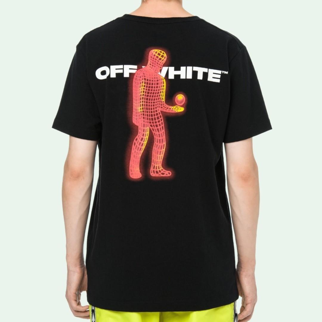 OFF WHITE 19SS Hands Planet Tee Men s Fashion Tops Sets