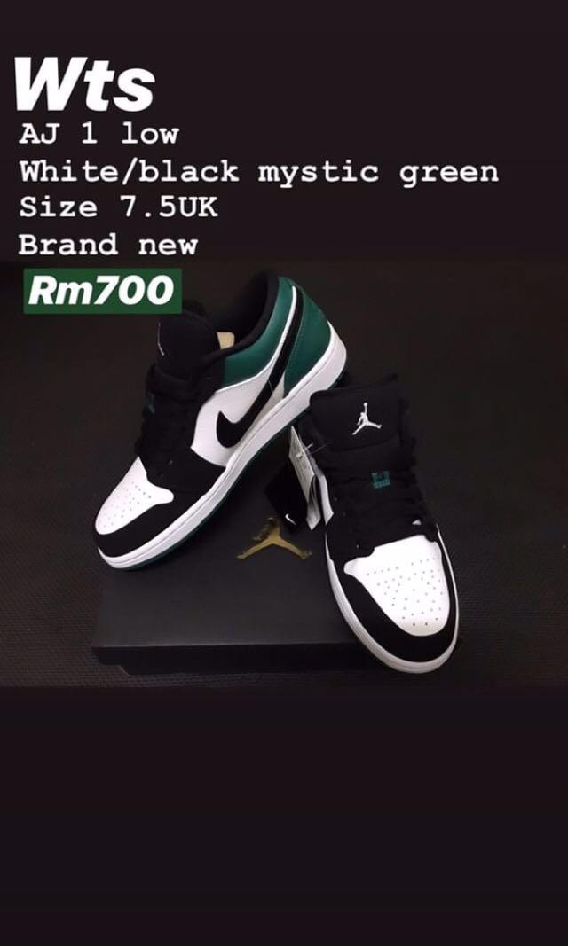 Jordan 1 low mystic green on feet shop