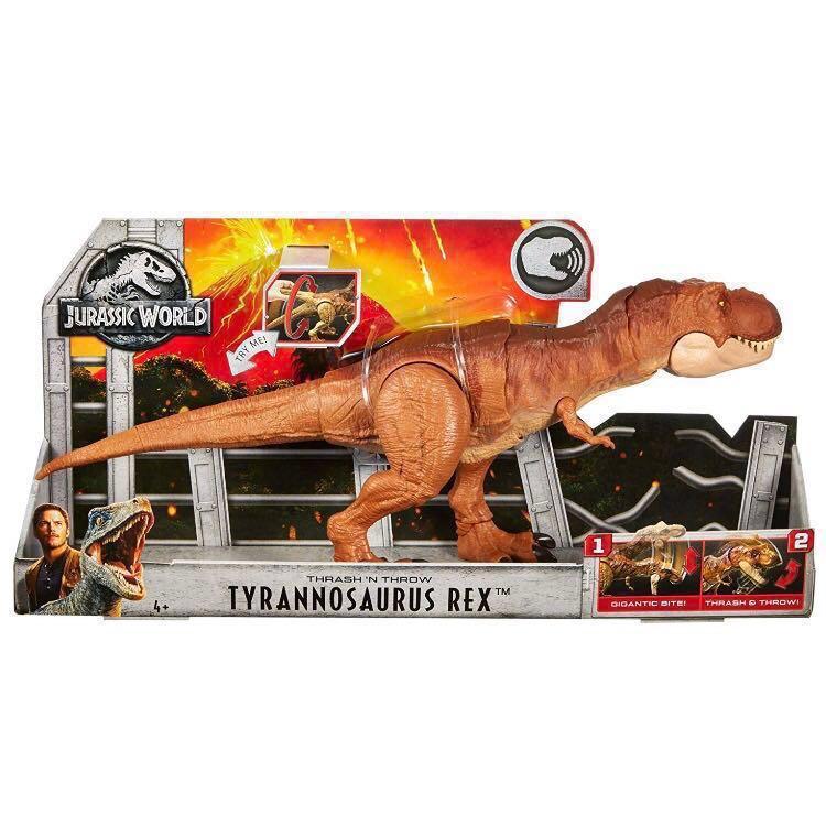 Po Jurassic World Fallen Kingdom Thrash N Throw Tyrannosaurus Rex Park T Rex Toys Games Bricks Figurines On Carousell