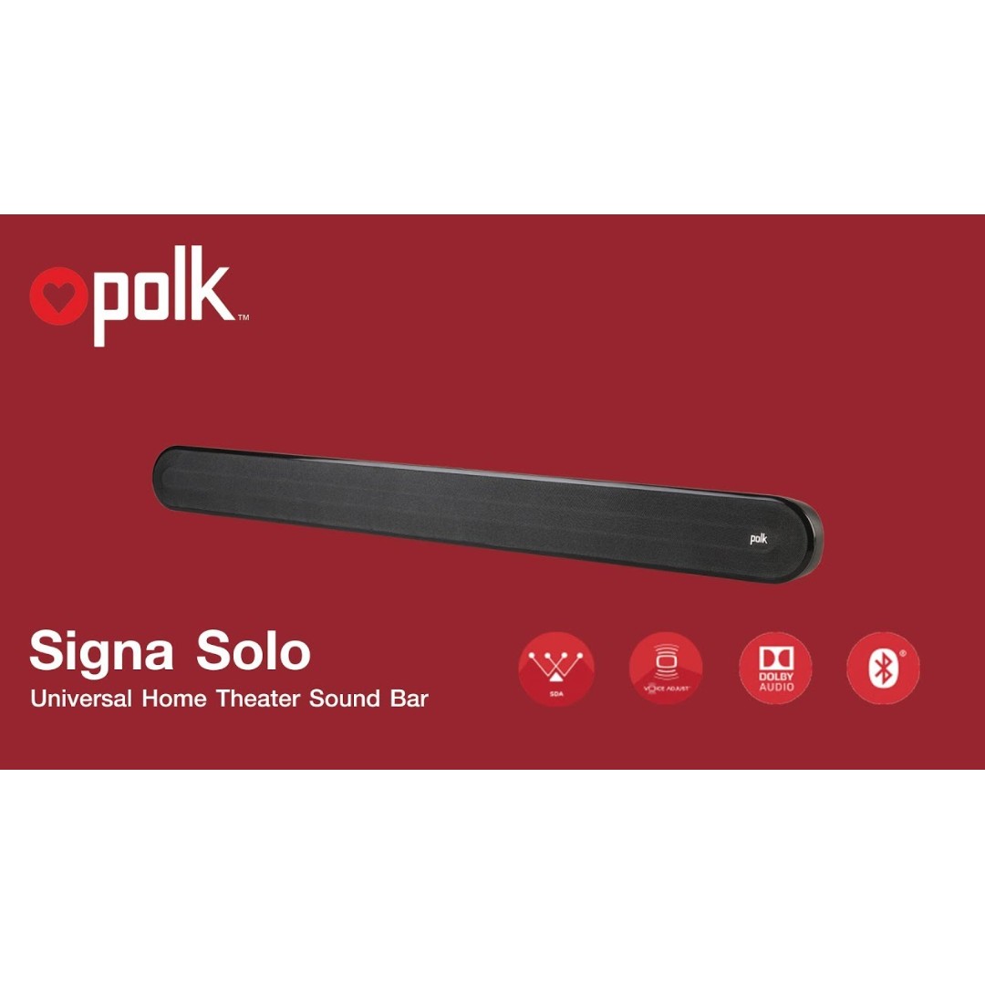 polk audio signa solo universal home theater sound bar