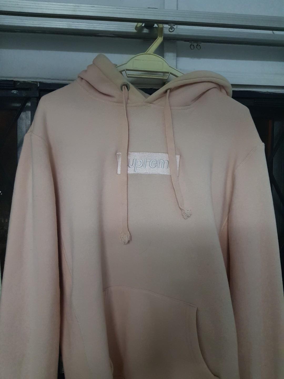 Peach supreme on sale hoodie replica