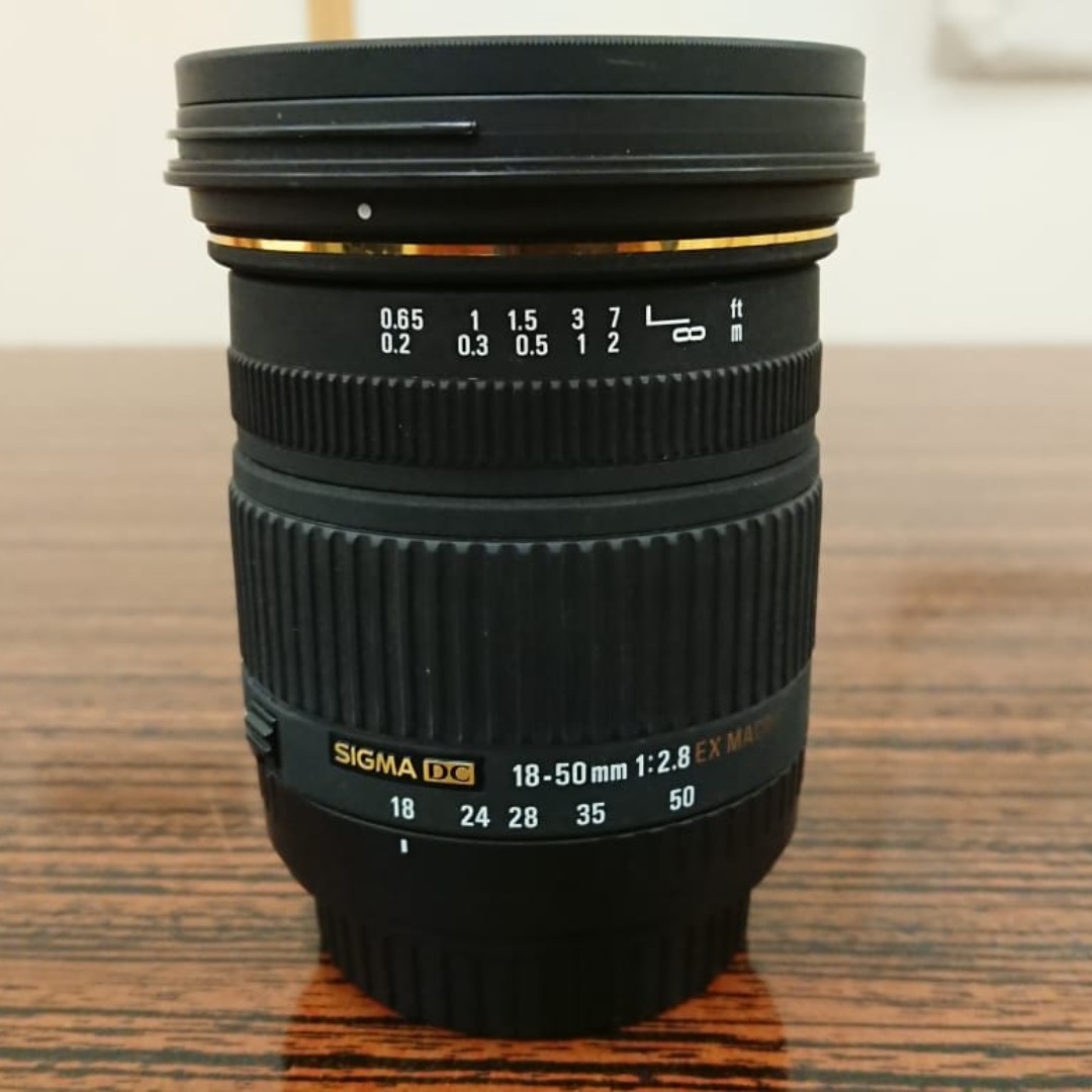 Sigma 1850mm F2.8 EX DC MACRO HSM(canon mount), 攝影器材, 鏡頭及裝備 Carousell