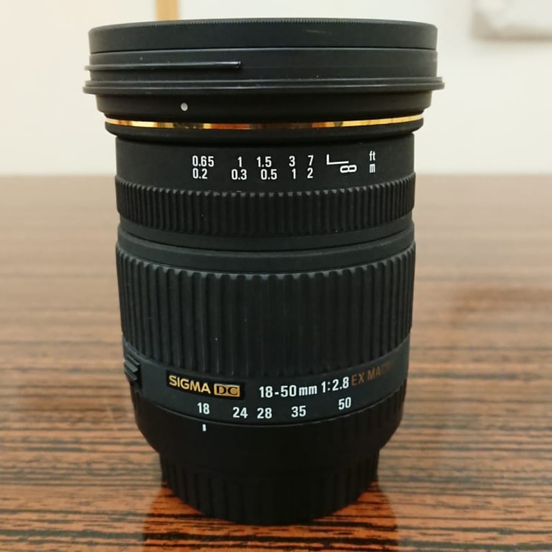 Sigma 18-50mm F2.8 EX DC MACRO HSM(canon mount), 攝影器材, 鏡頭及裝備 - Carousell