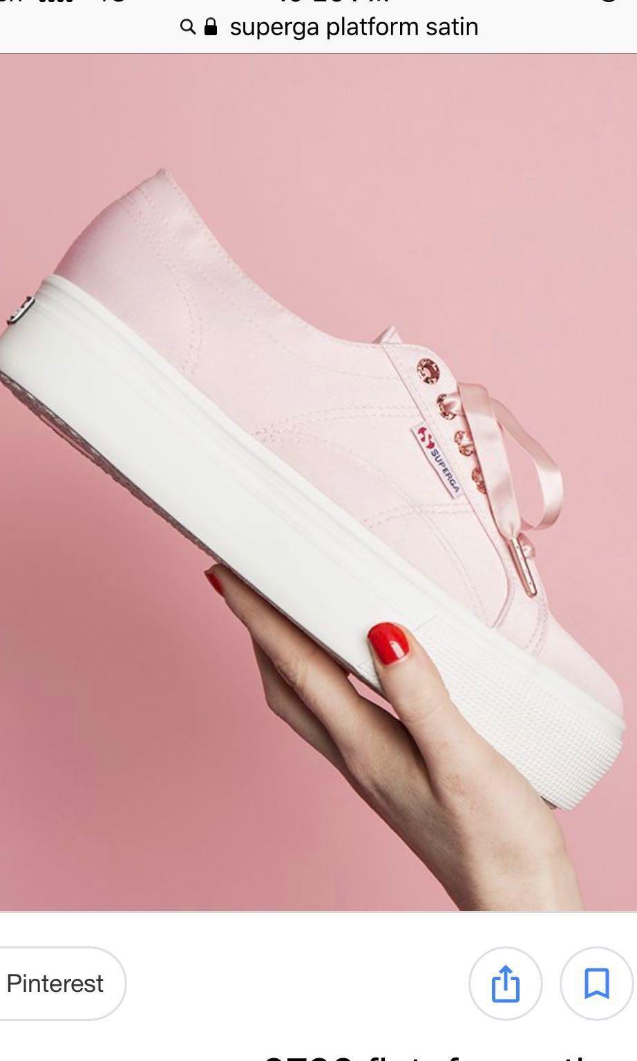 Superga satin rose shop