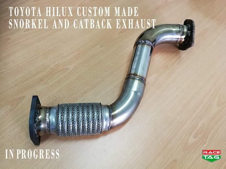 TOYOTA HILUX CUSTOM MADE SNORKEL PIPE AND CATBACK EXHAUST, Auto Accessories on Carousell