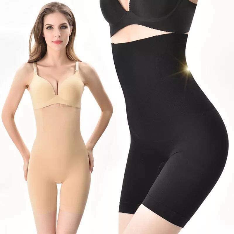 Women high waist tummy tuck waist shaping pantries brathable Body shaper  Slimming underwear 2 pcs 14
